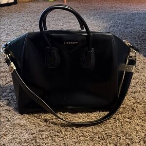 Givenchy Antigone Large Black Satchel Bag